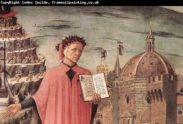 DOMENICO DI MICHELINO Dante and the Three Kingdoms (detail) fdgj